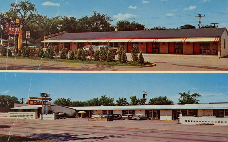 Drake Motel (Dunes Motel) - Postcard (newer photo)